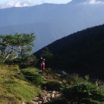 南アルプス登山中